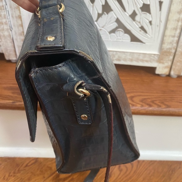 Kate Spade Navy Crocodile Embossed Crossbody Bag - Picture 9 of 9